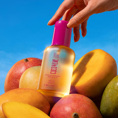 SPF20 oil spread on skin showing UVA/UVB protection from Coco Eve.
