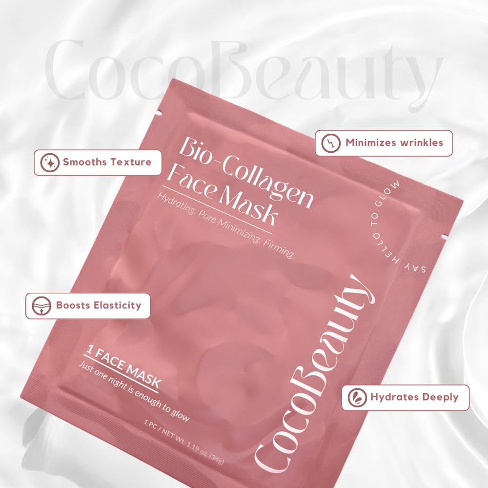 COCOBEAUTY mascarilla coreana de colágeno renovación y brillo