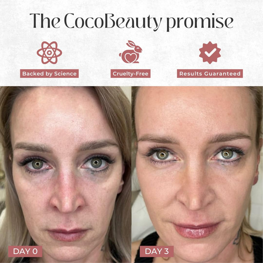 COCOBEAUTY pack de 4 mascarillas de colágeno para cuidado continuo