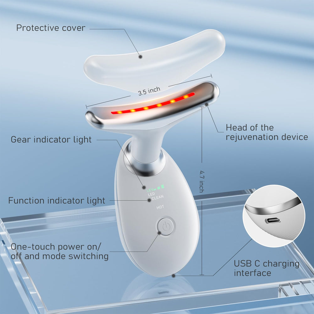 Cocobeen Face Neck Tool battery full, powered by a lit indicator.