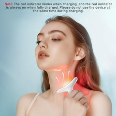 Cocobeen Face Neck Tool in hand, portable device for quick home sessions.