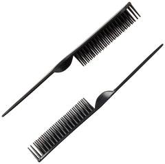 CocoBlack Naturals styling comb shown with gel application for smooth finished curls