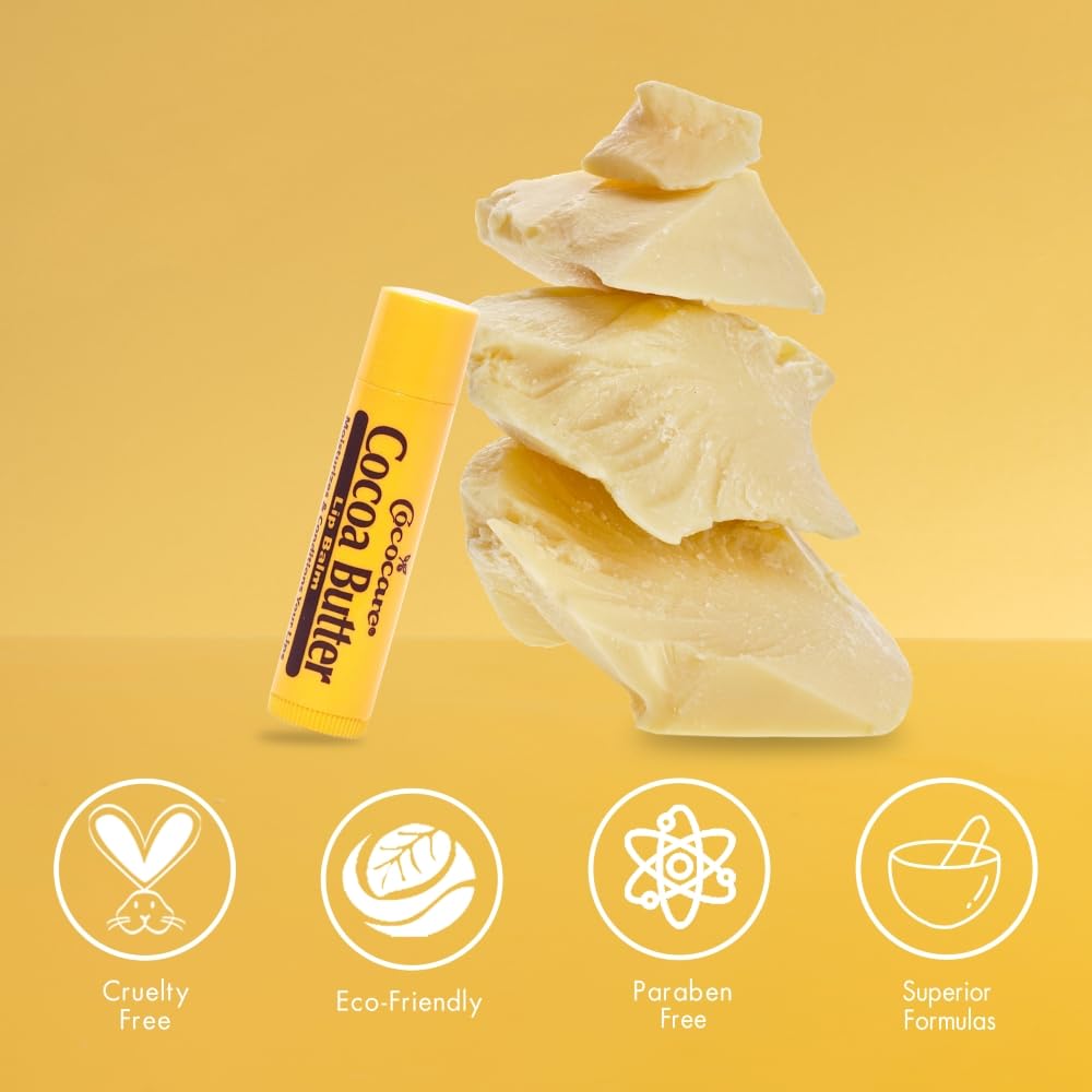 COCOCARE manteca de cacao e ingredientes naturales para el cuidado labial.