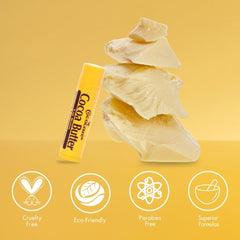 COCOCARE manteca de cacao e ingredientes naturales para el cuidado labial.