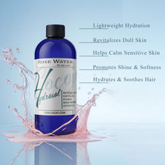 Cocojojo hidrosol de rosa: niebla facial para mantener la piel hidratada