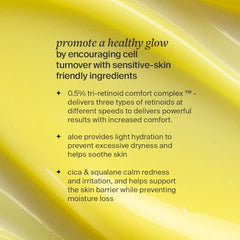 Cocokind Advanced Retinol Gel application directions; supports calm, nightly routines.