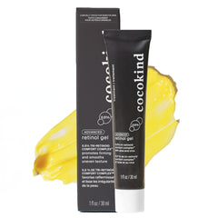Cocokind Advanced Retinol Gel bottle; soothing nightly care with gentle retinoid delivery.