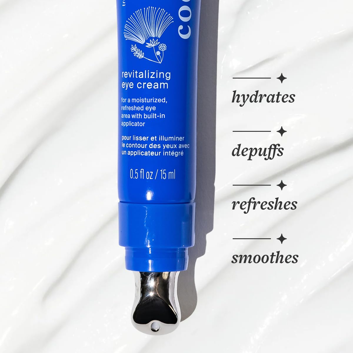 Part of a daily routine with Cocokind eye cream and other skincare steps