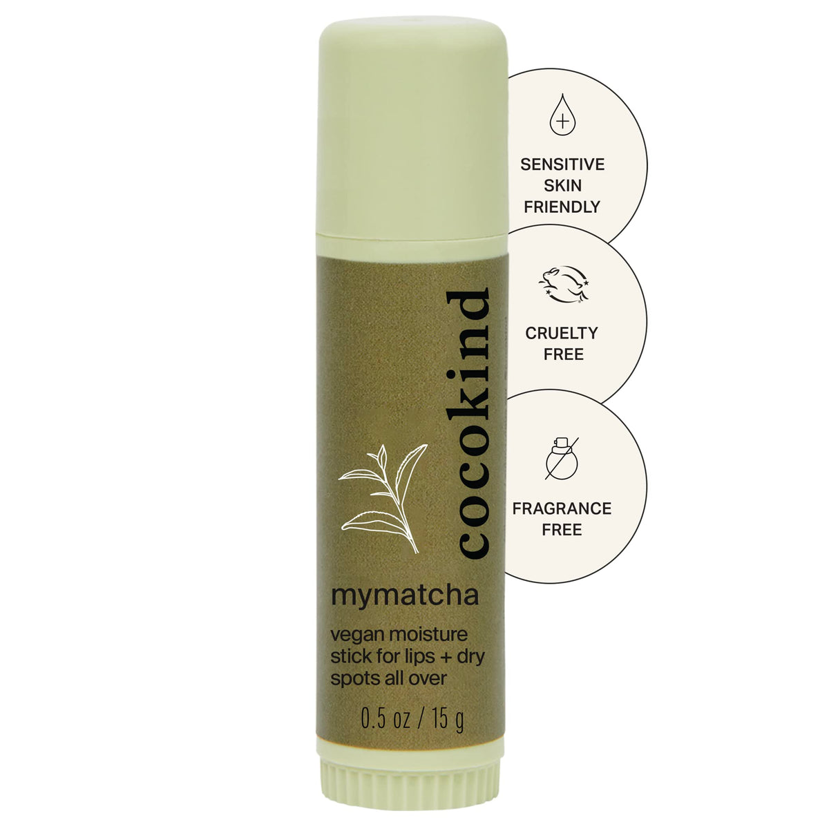 Cocokind Mymatcha All-Over Moisture Stick packaging for on-the-go hydration.