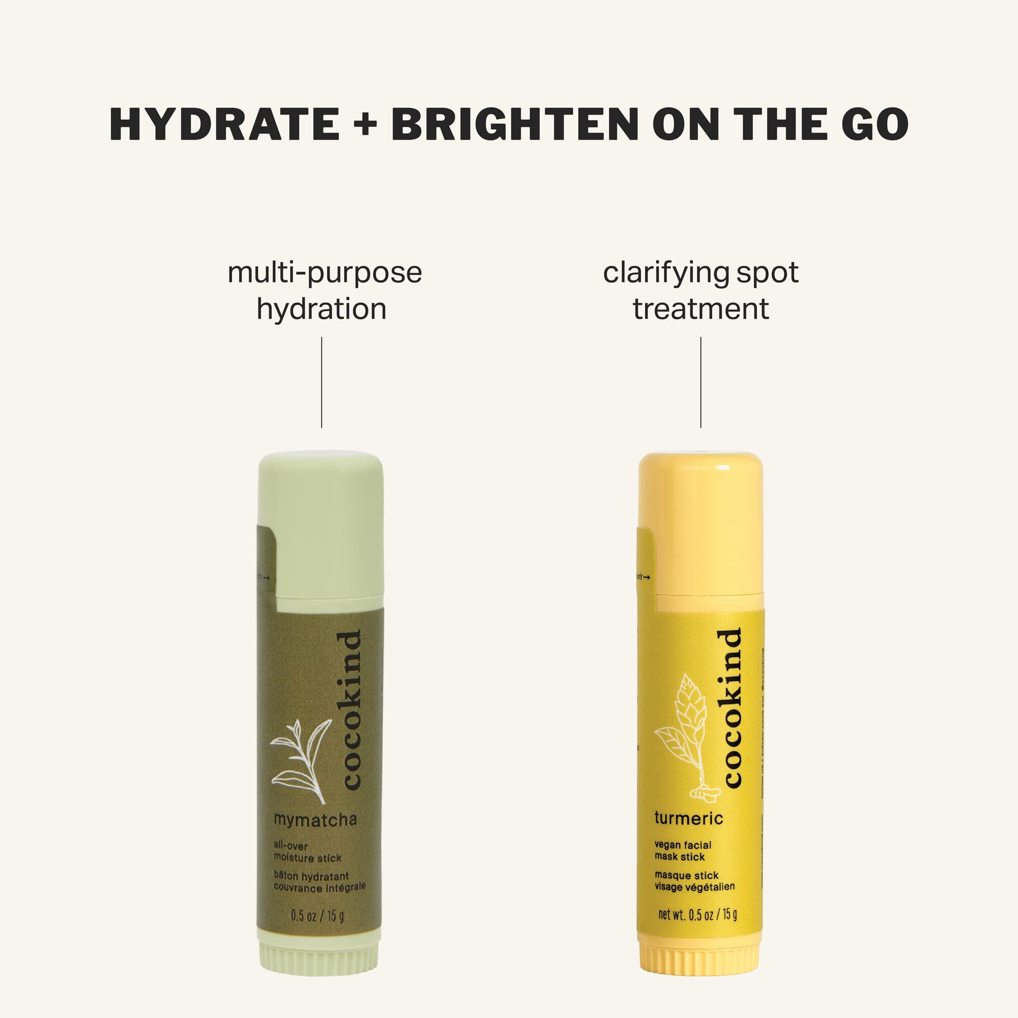 Cocokind Mymatcha All-Over Moisture Stick hydrates skin with matcha and caffeine.