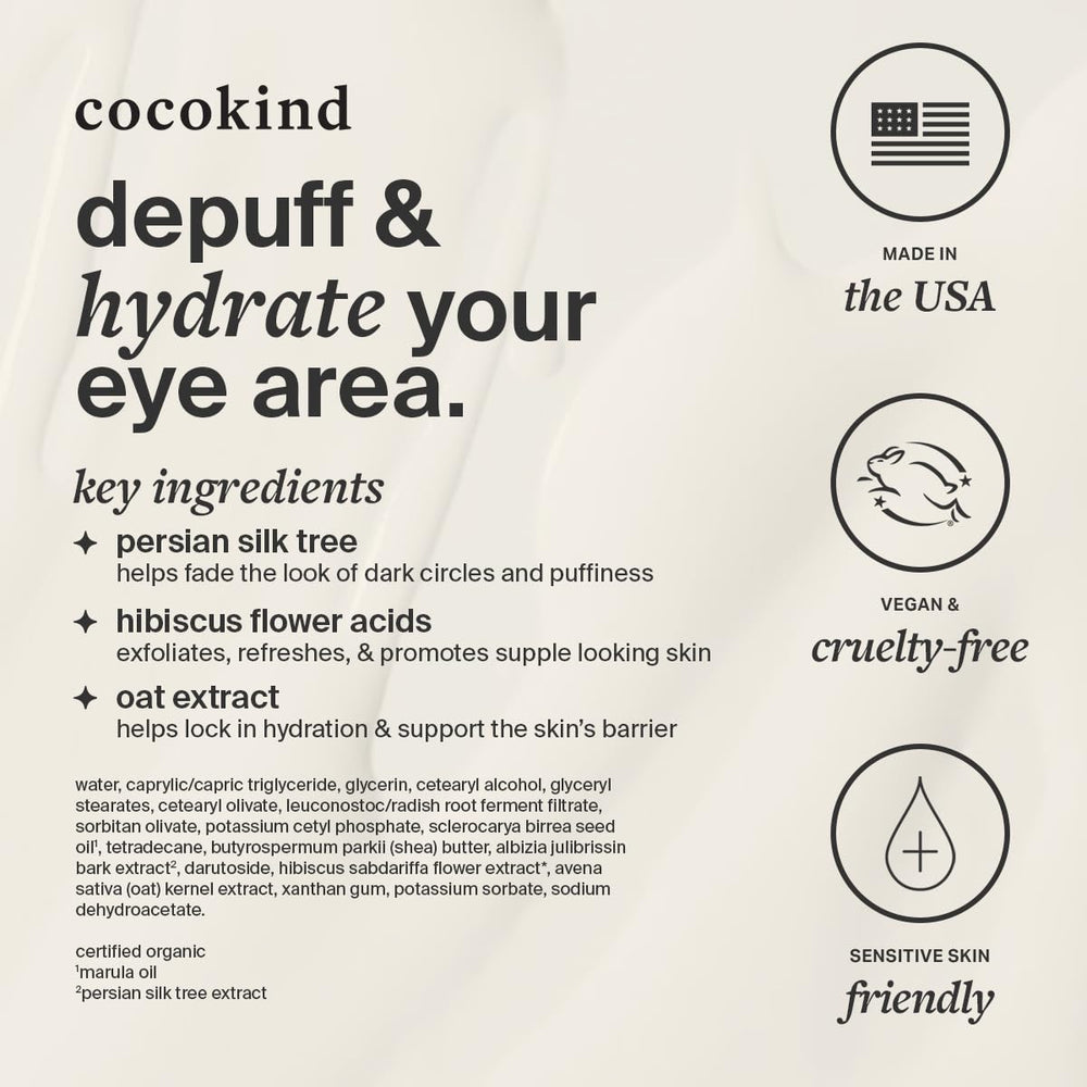 Dermatologist tested Cocokind Revitalizing Eye Cream for sensitive skin