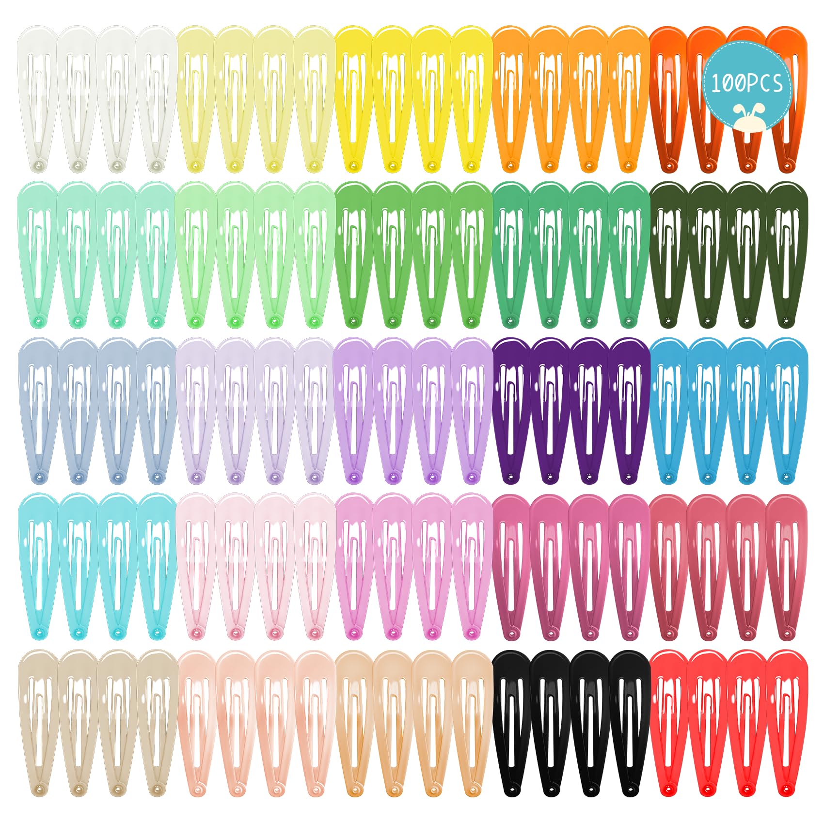 Cocplok colorful snap hair clip multicolor for versatile daily styling.
