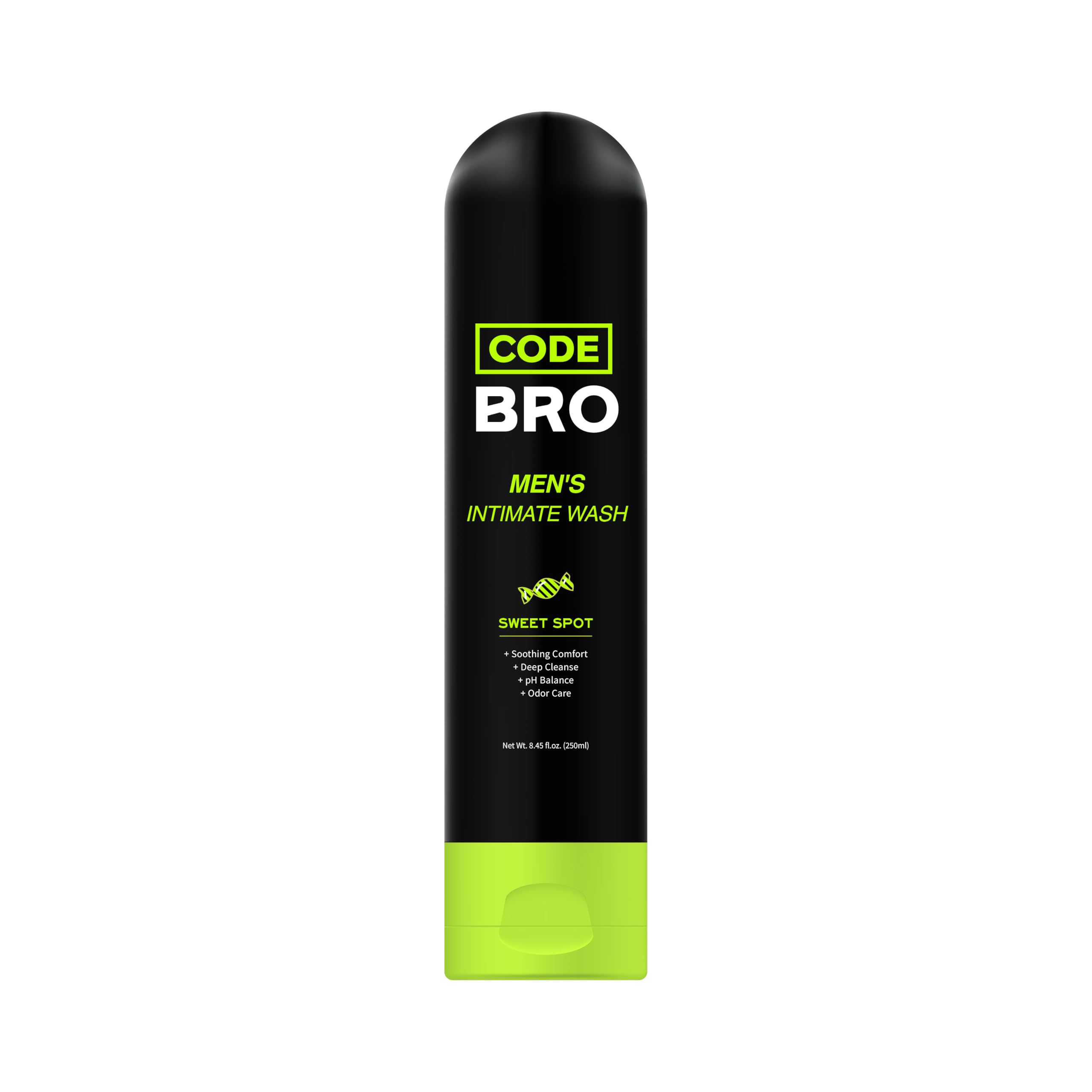 Code Bro Sweet Spot bottle for daily intimate wash, gentle cleansing.