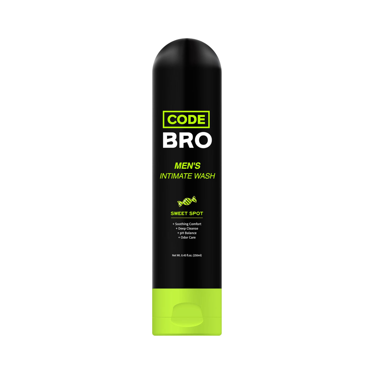 Code Bro Sweet Spot bottle for daily intimate wash, gentle cleansing.
