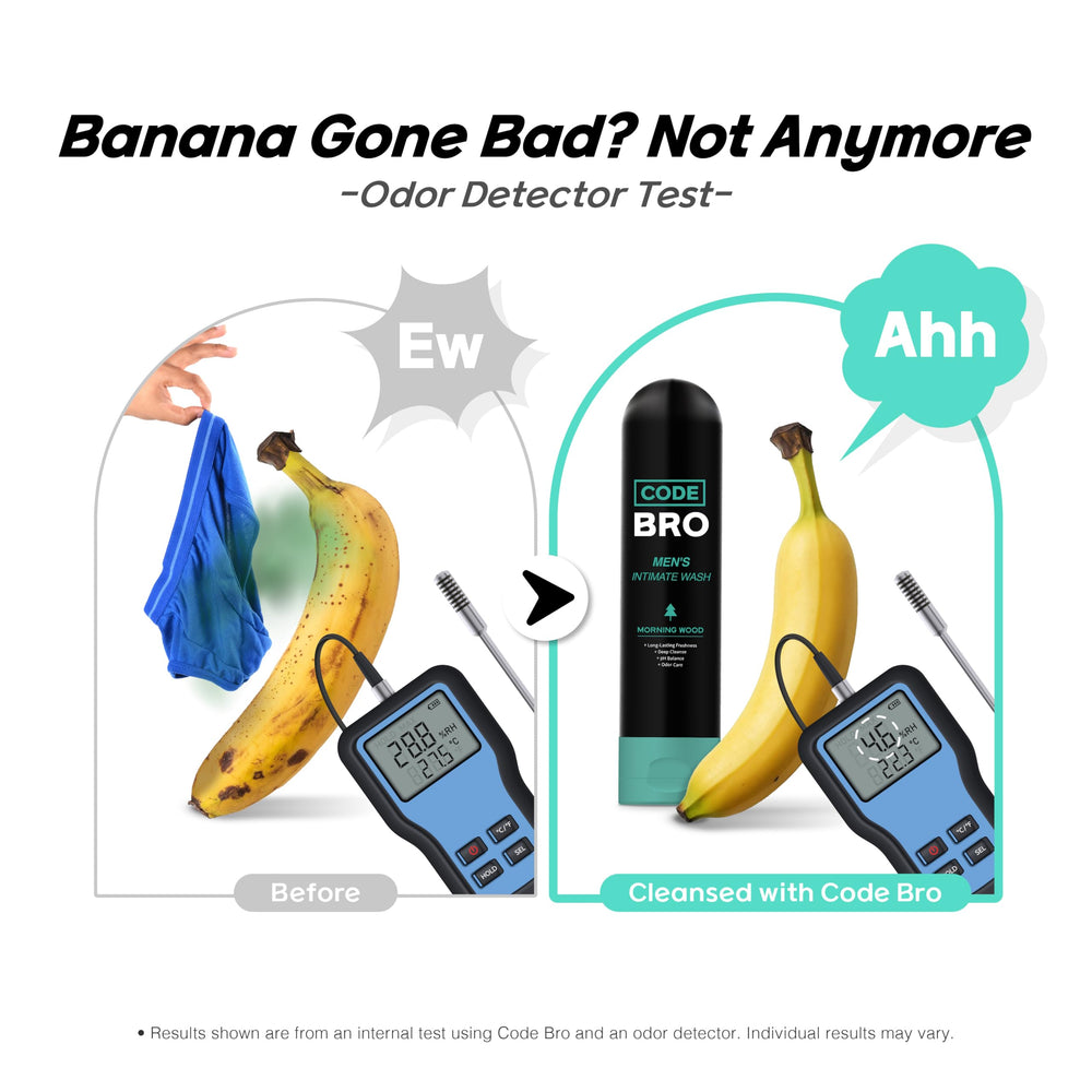 Code Bro Sweet Spot daily hygiene lifestyle shot promotes clean, hydrated skin.