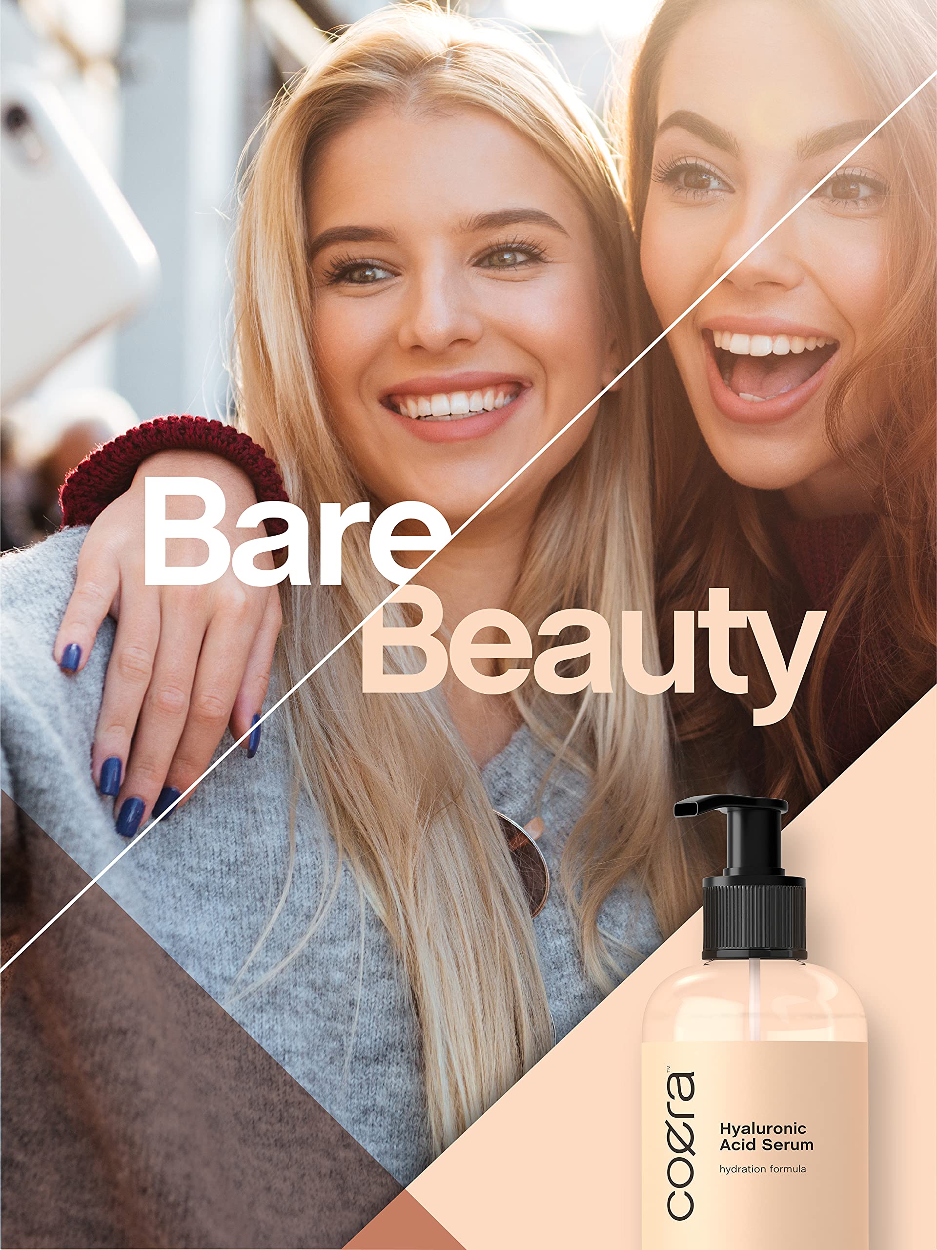 Coera Hyaluronic Acid Serum applied to nails and cuticles for moisture.