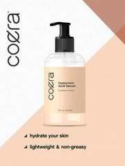 Dropper ready to dispense Coera Hyaluronic Acid Serum for precise use.