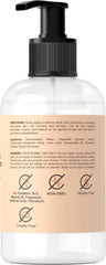 Closeup of Coera Hyaluronic Acid Serum label highlighting clean ingredients.