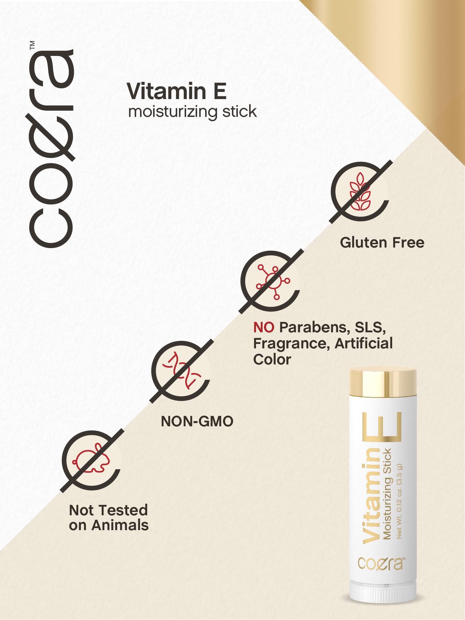 Coera Vitamin E lip stick two-pack ready for purse or pocket.