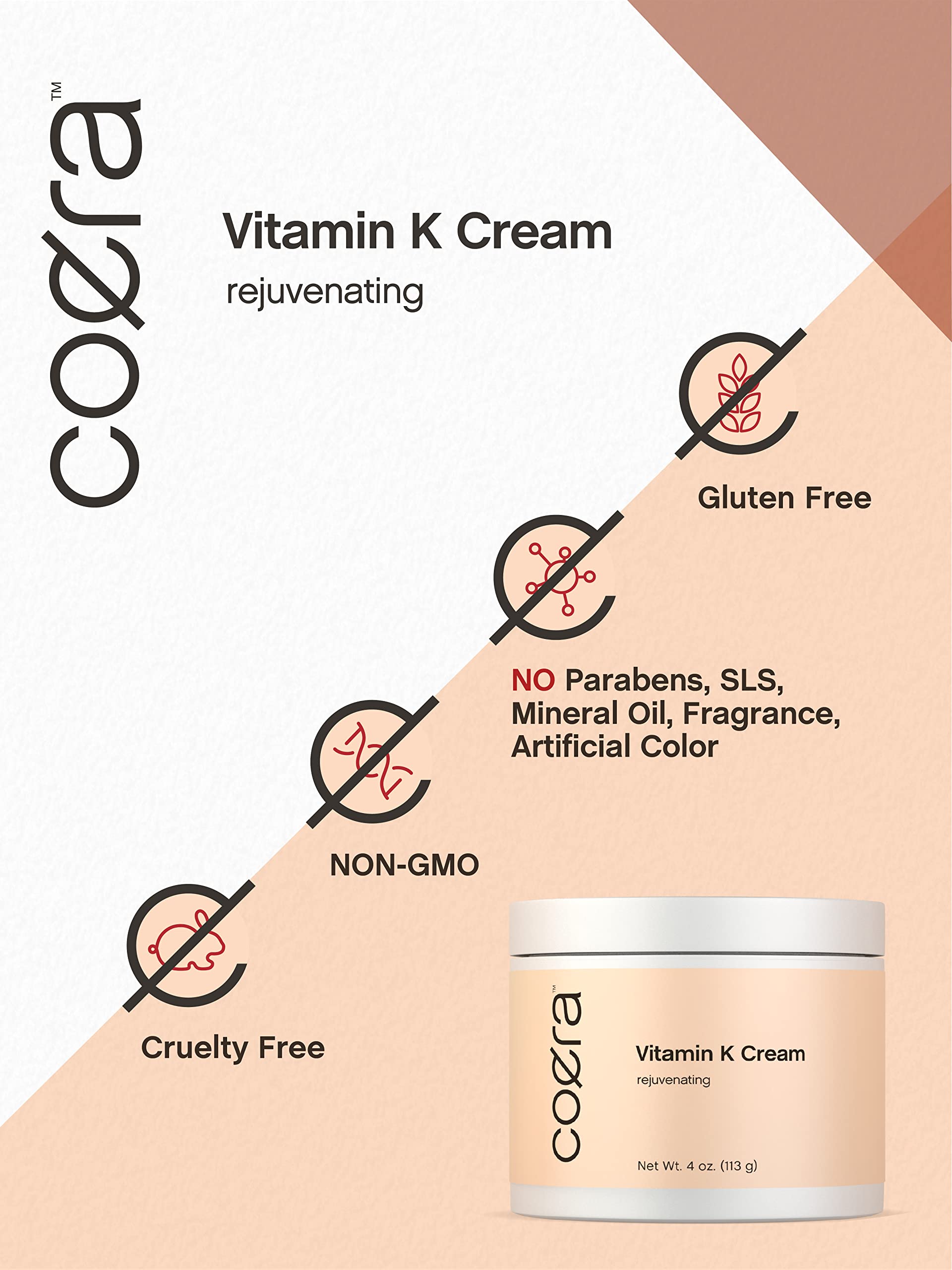 Under-eye area near dark circles with nourishing formula