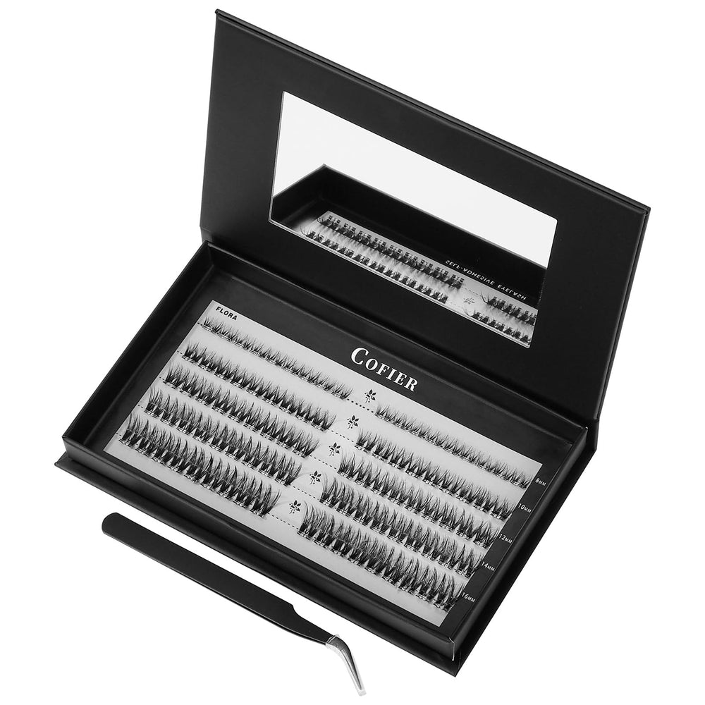 CoFier Wispy Lash Clusters 90-piece pack for at-home practice.