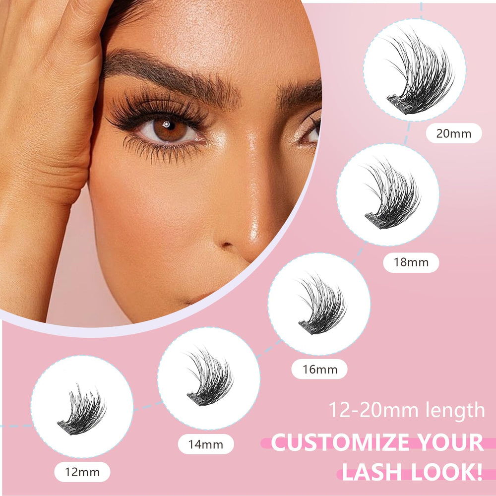 CoFier Wispy Lash Clusters 100-pcs collection offers versatile styling