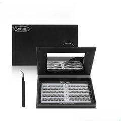 CoFier Wispy Lash Clusters Kit 80 pcs packaging for easy home use