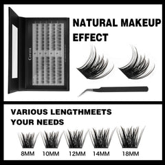 CoFier lash glue and sealant set with precision tweezers for controlled placement