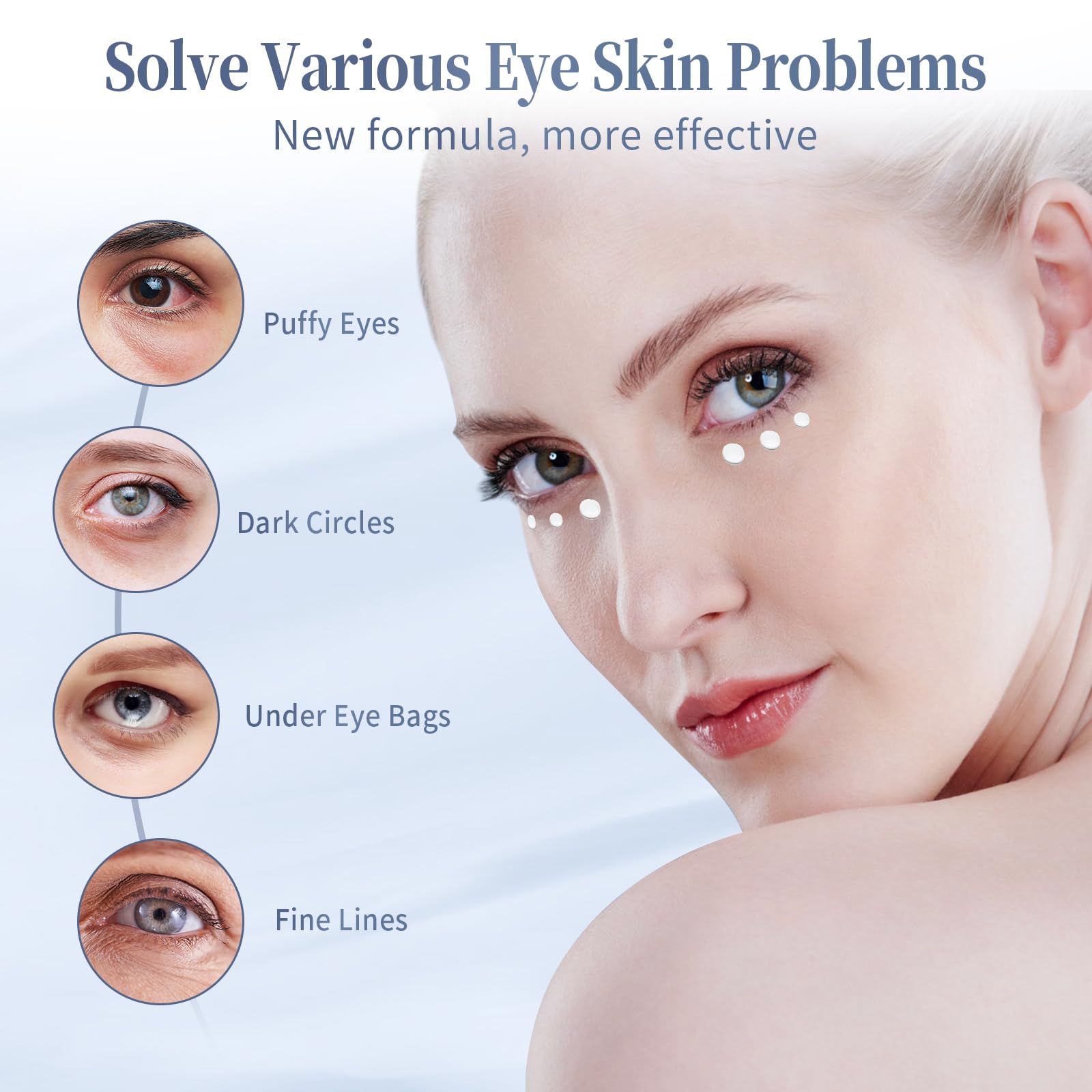 Coinore Retinol Under Eye Cream peptide complex; gentle barrier support for sensitive skin