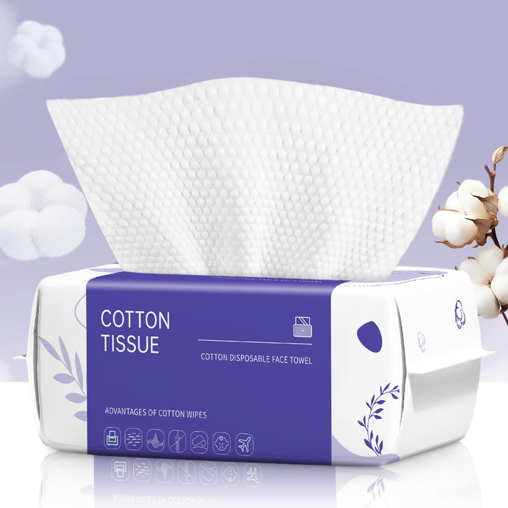 Cokoness toalla desechable facial 100 unidades, suave y absorbente para uso diario