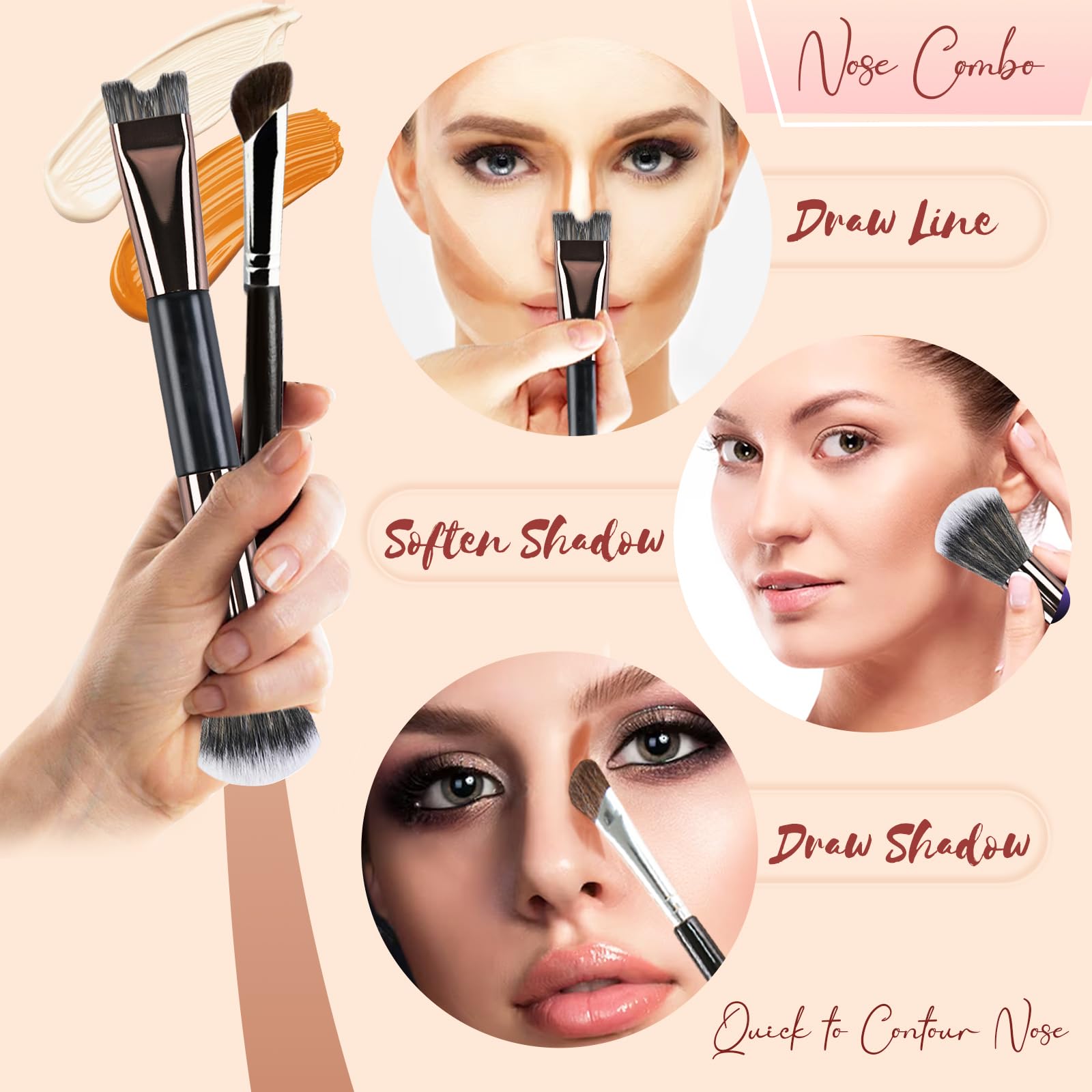 COKSDUPID fluffy end blends edges for a seamless contour on cheeks