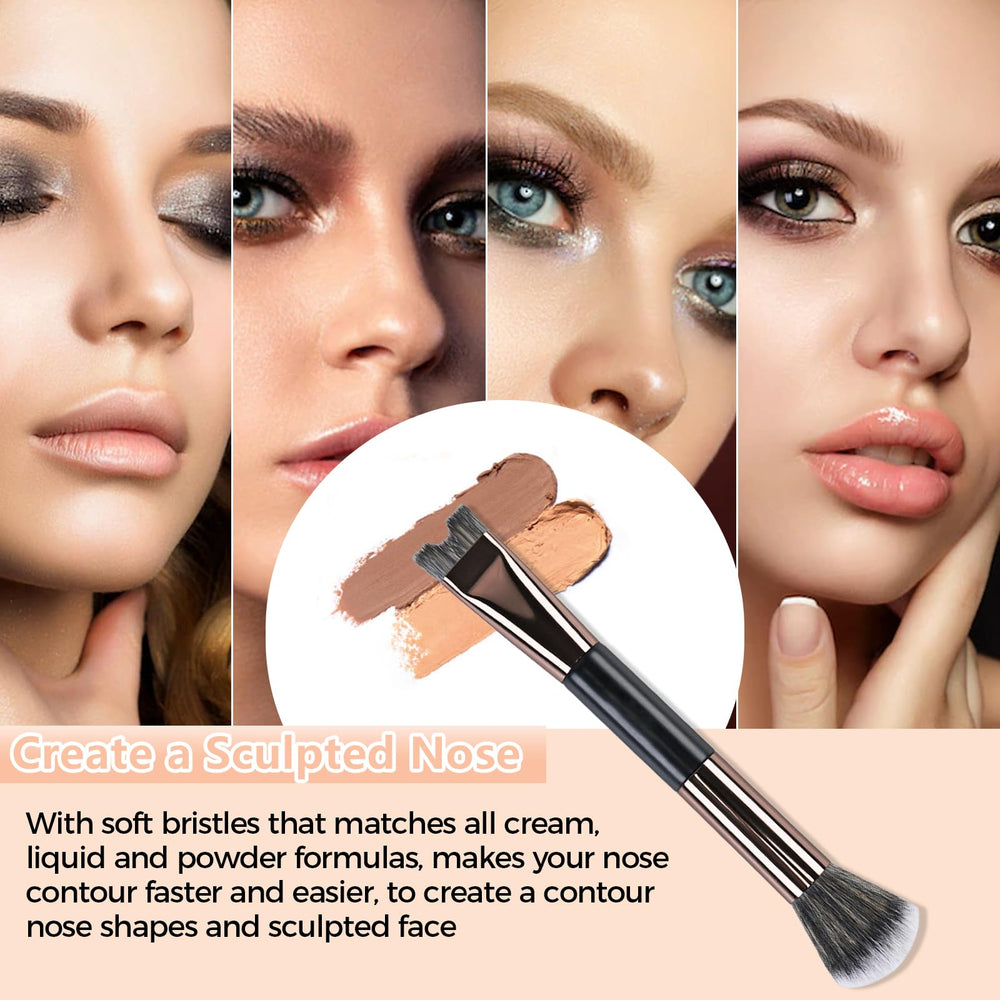 COKSDUPID contour kit includes two brushes for quick nose sculpting