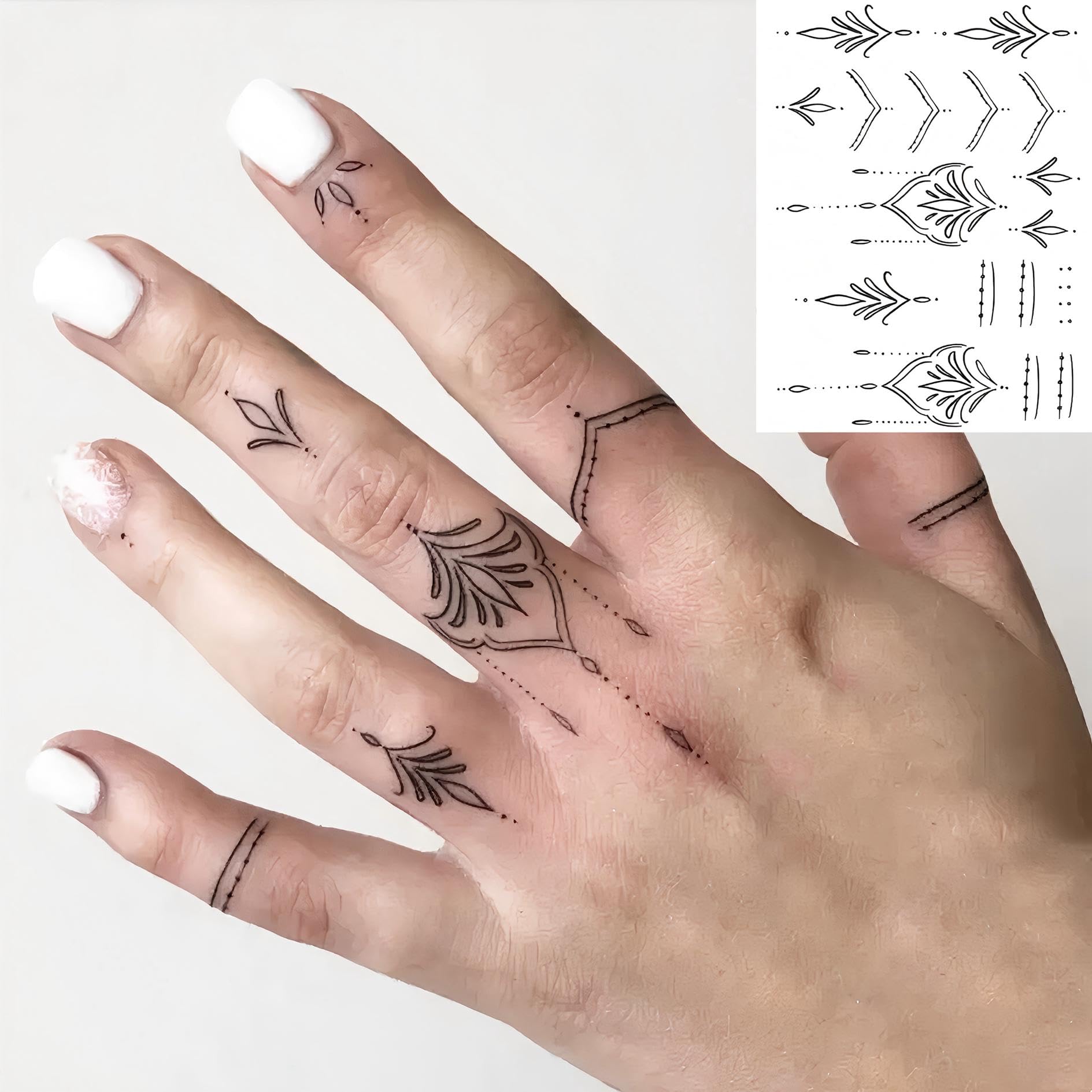 COKTAK arrows-pattern tattoos blend geometric shapes with nature-inspired motifs.