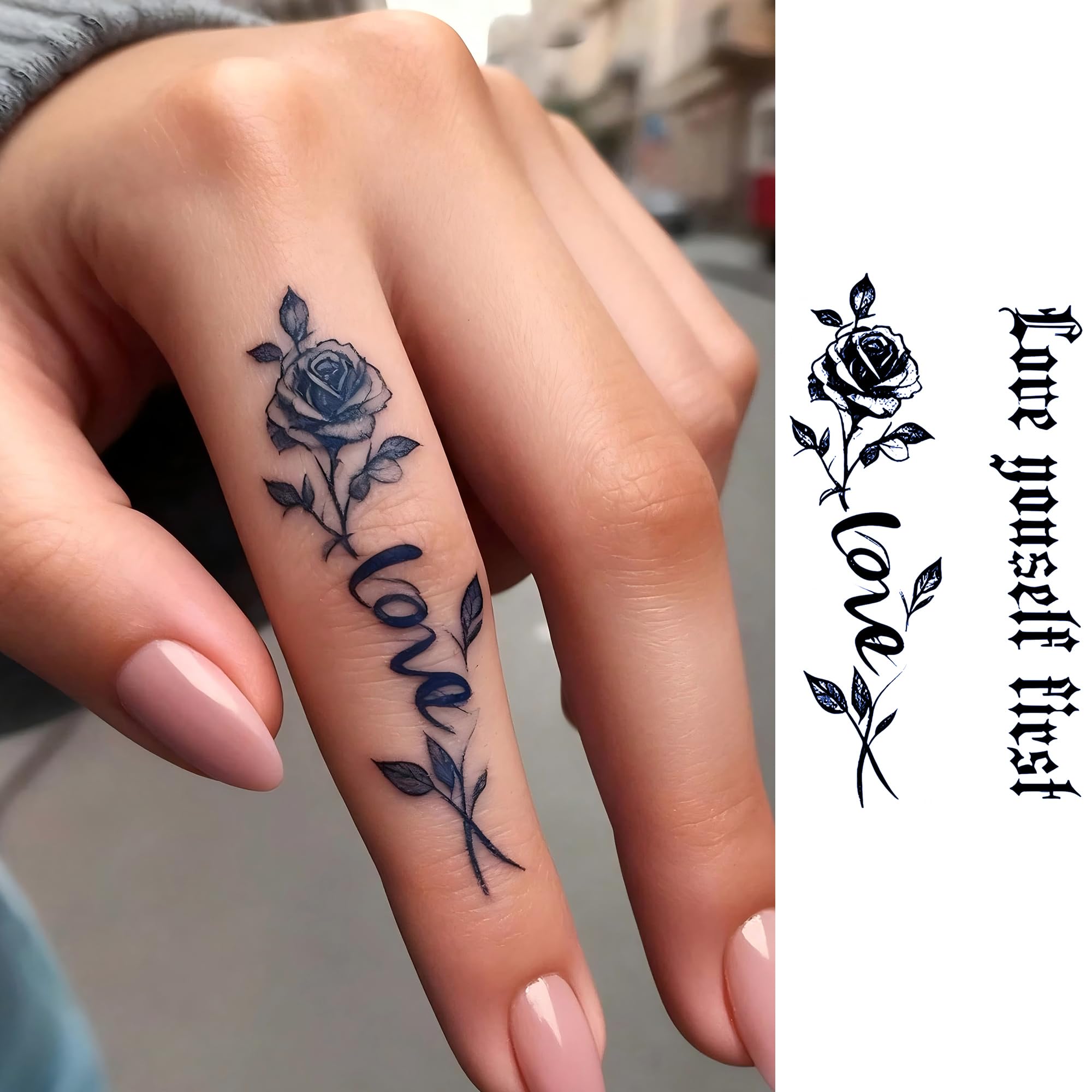 COKTAK leaf vine tattoos suitable for wrists, ankles, or arms with flexible styling.