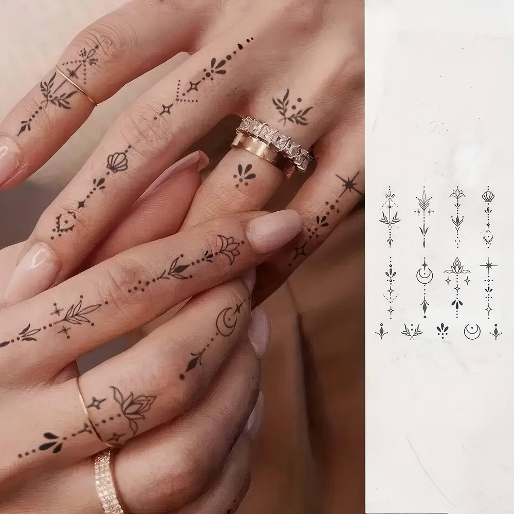COKTAK sun moon tattoos provide celestial accents for festivals and photos.