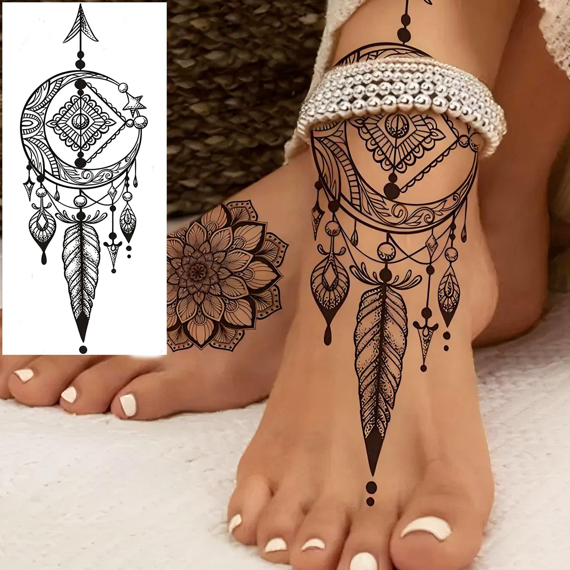 COKTAK easy-apply waterproof tattoos on leg ideal for quick prep