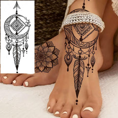 COKTAK easy-apply waterproof tattoos on leg ideal for quick prep