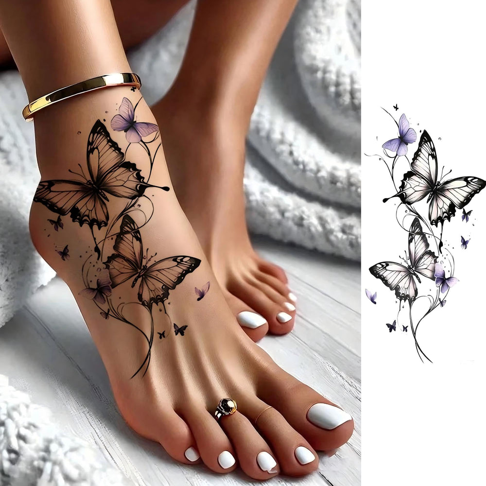 COKTAK festival-ready butterfly bouquet tattoos for Halloween or concerts