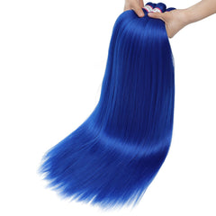 Col Bling Blue Braiding Hair reshaped with hot water for versatile styles.