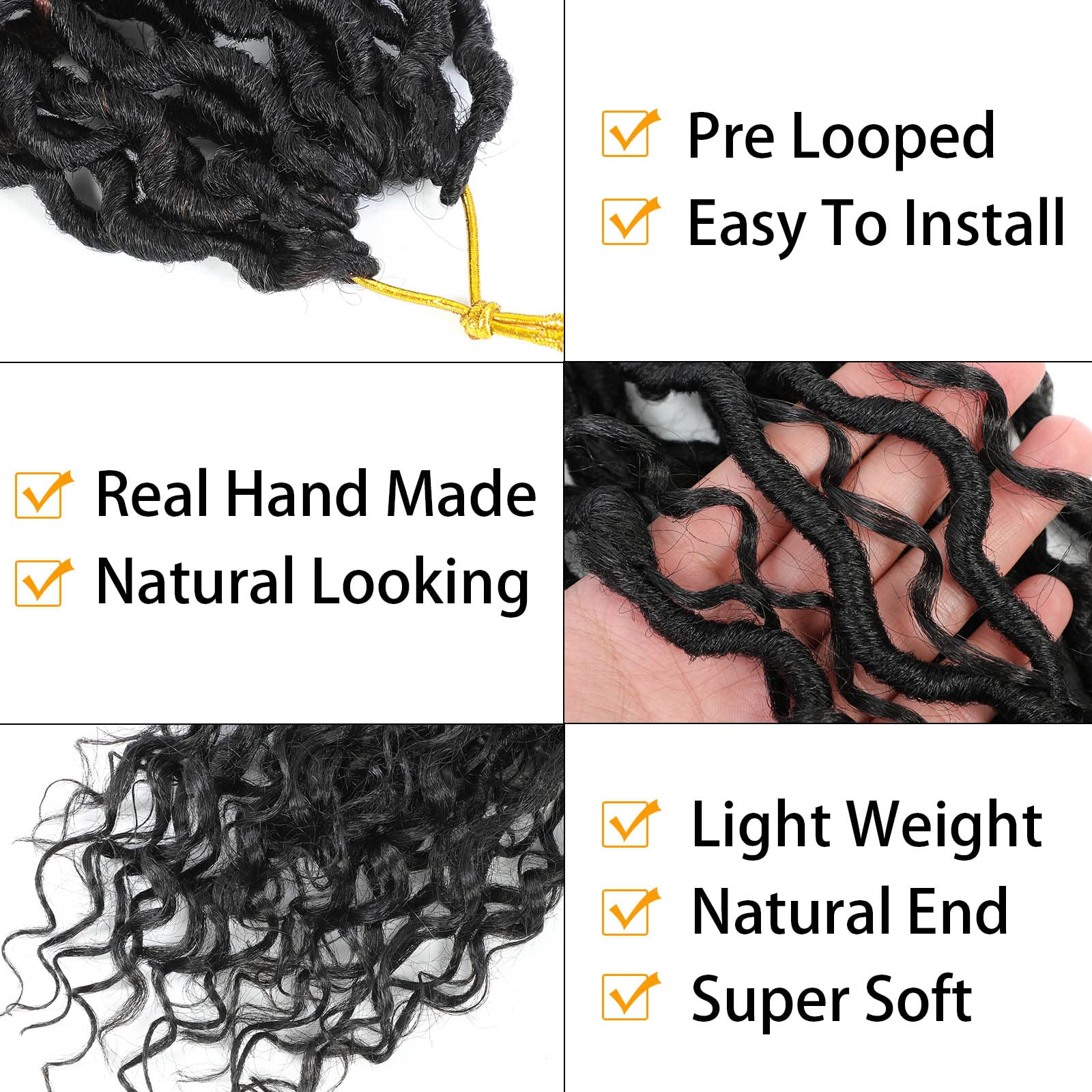 Col Bling Goddess Locs 14in curly-centre wave add natural, stylish texture