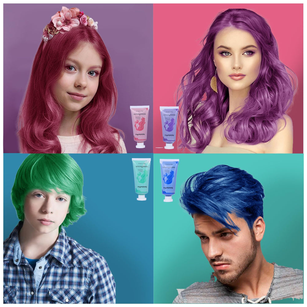 COLAYERIST blue hair color wax for quick-dry, residue-free color