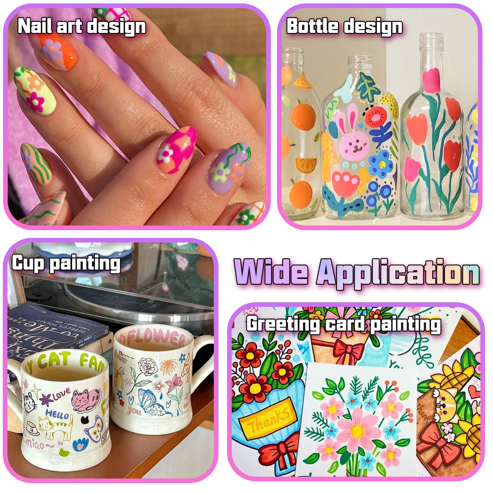 COLAYERIST Nail Art Pens for nails and crafts on paper or other surfaces