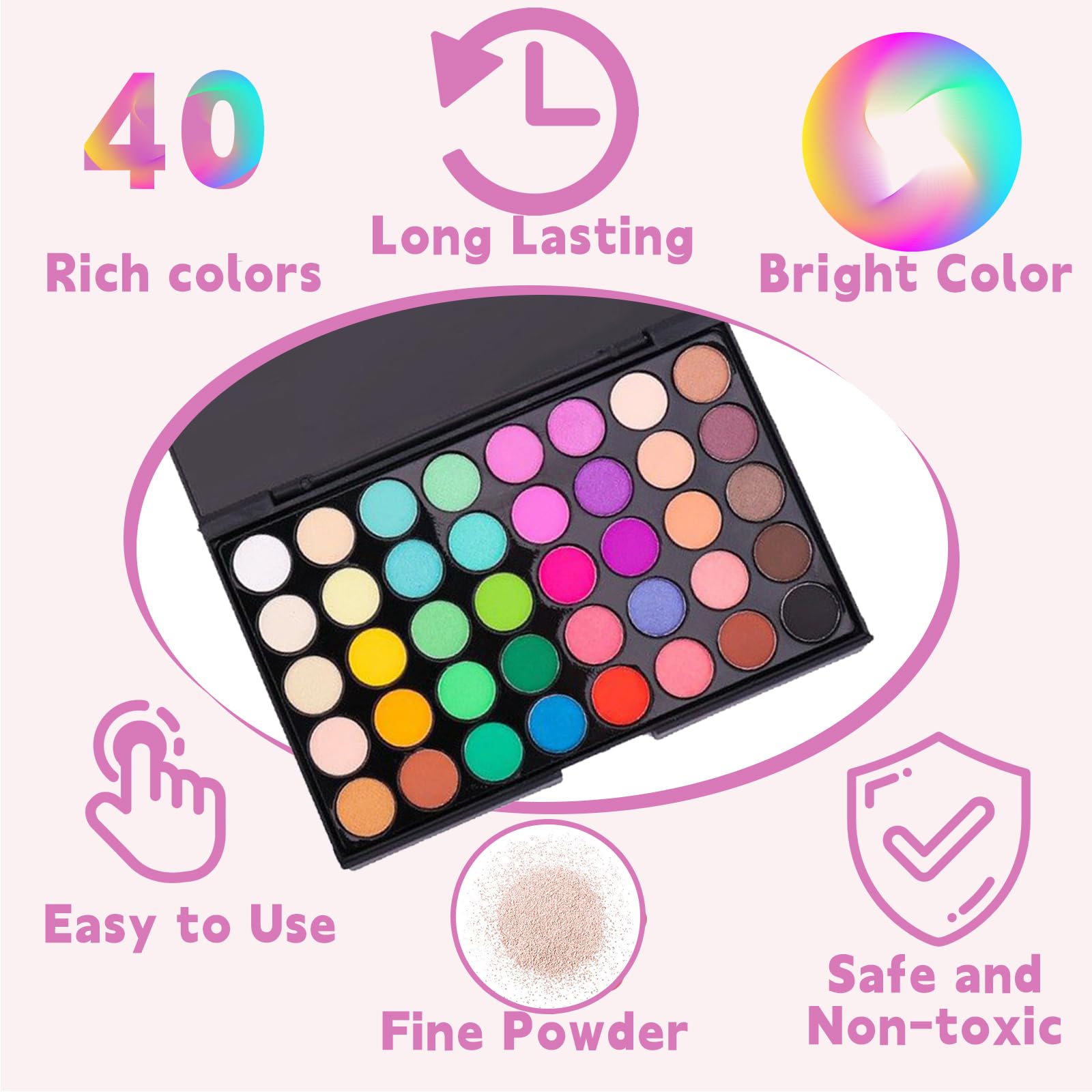 COLAYERIST 40-color set ideal for ombre, glitter, and multi-tone nail designs.