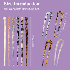 Coldairsoap leopard-printed chopsticks add retro flair while keeping hair tame