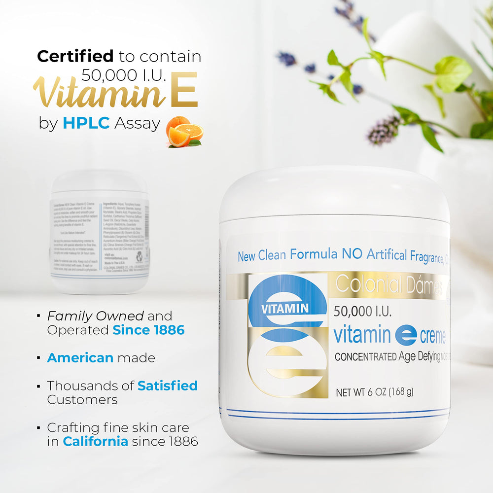 Colonial Dames cuidado de cuello y manos con Vitamina E.