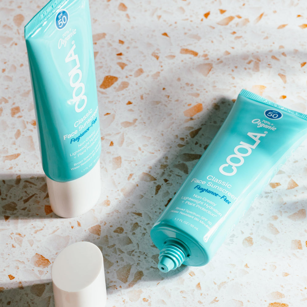 COOLA vegan gluten free paraben free formula suits sensitive skin