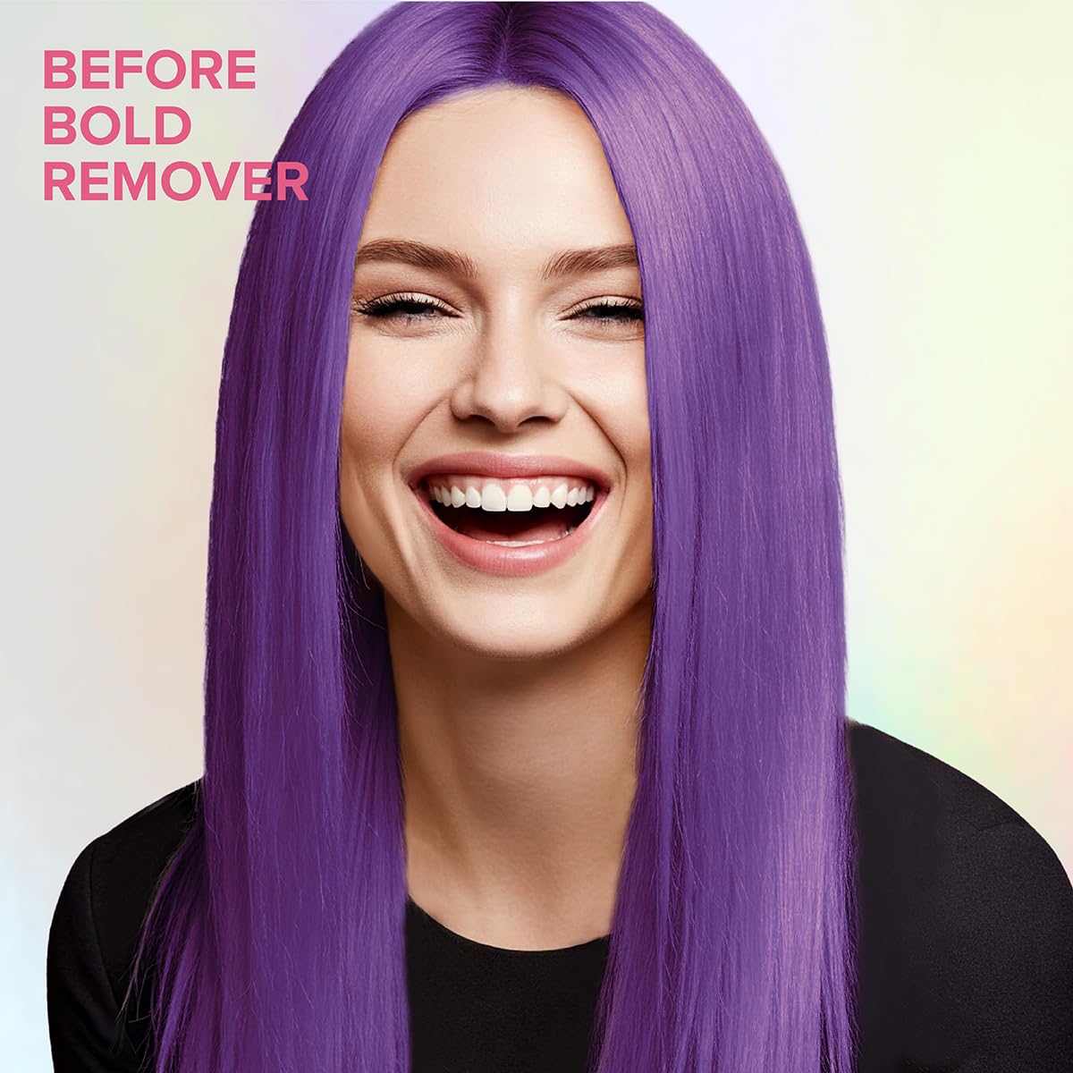 Color Oops Bold Remover packaging closeup highlights clean, user-friendly design.