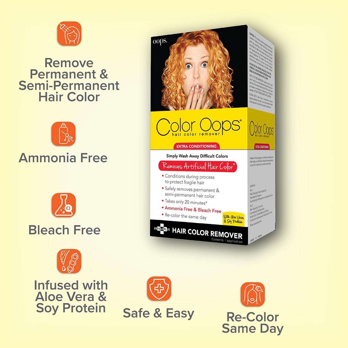 Color Oops packaging and included instructions