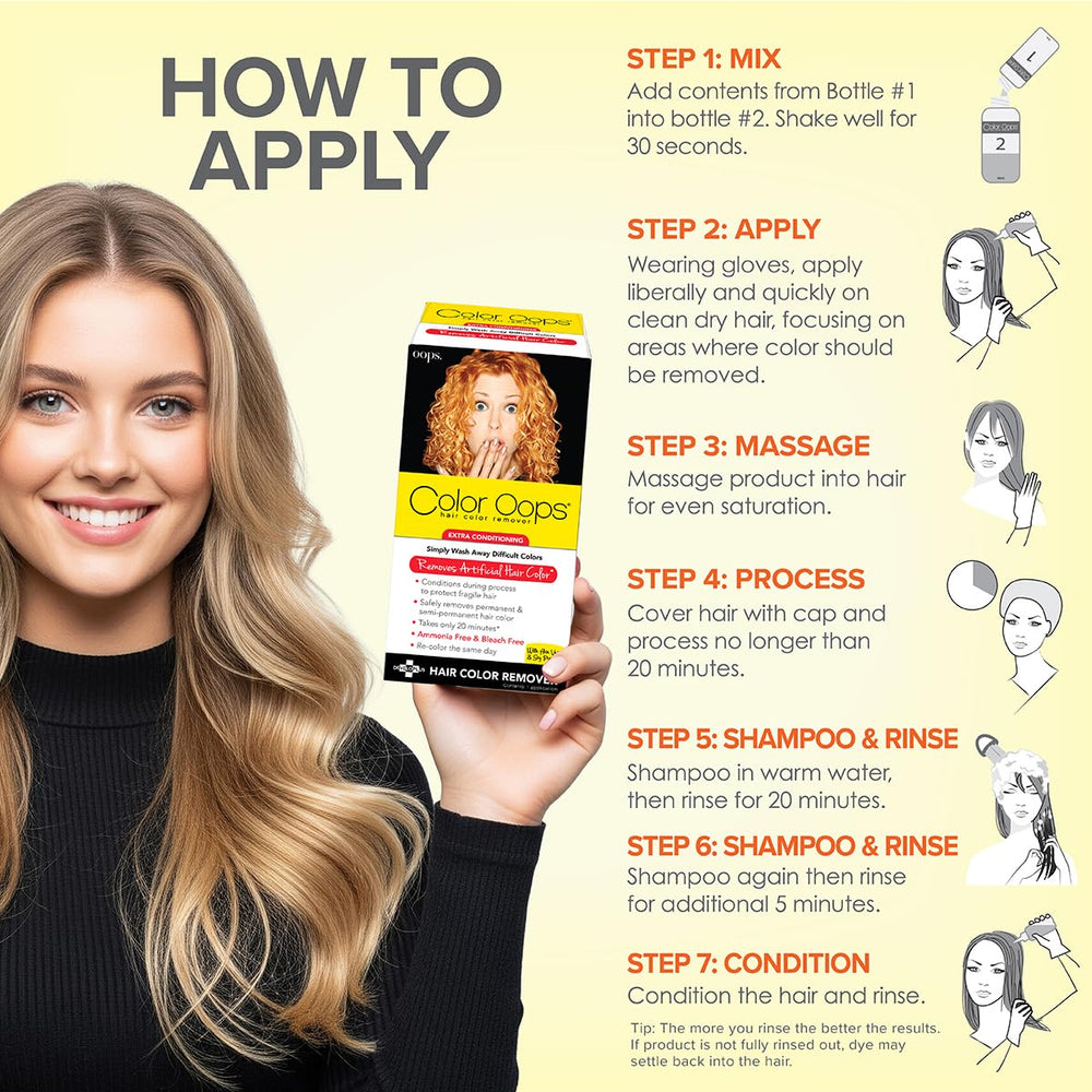 Color Oops removal process demonstration