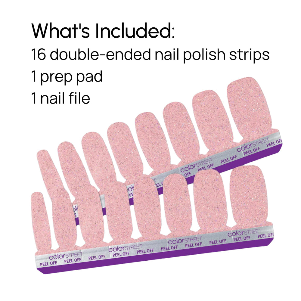Color Street Blushing in Flushing USA-made nail strips.